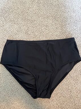 Black High-Waist swimsuit Bottom